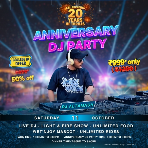 Anniversary DJ Party at Wet'nJoy Shirdi