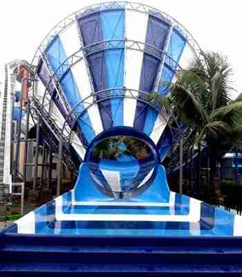 Funnel ride at Wet'nJoy Waterpark at Shirdi for fun lovers