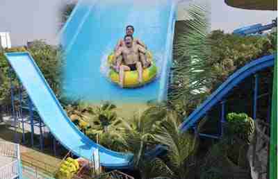 PENDULUM SLIDE for adults at water park of Wet'nJoy Shirdi park