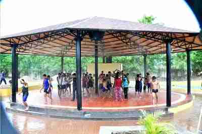 All age groups are enjoying rain dance at water park of Wet'nJoy Shirdi