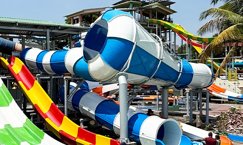 Baby Kornet Cone Slide ride at Shirdi Wet'nJoy Park